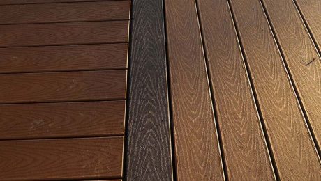 Deck made from Trex composite decking material